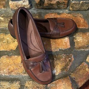 Clarks loafers.